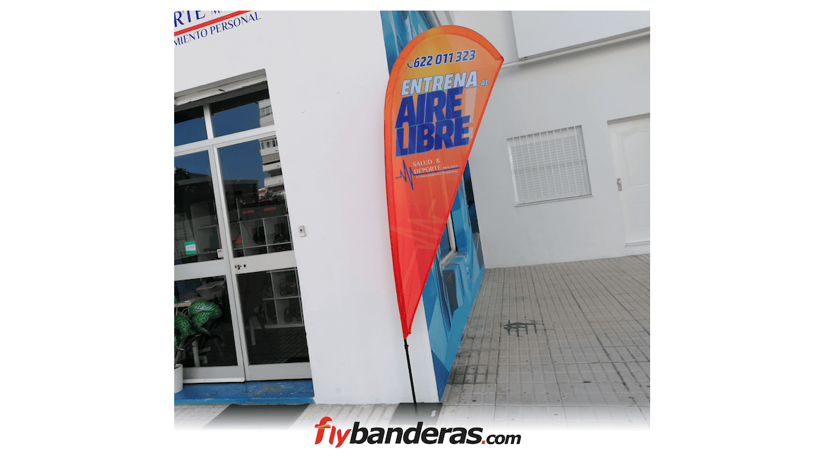 Banderas lágrima / gota, novedades en la confección